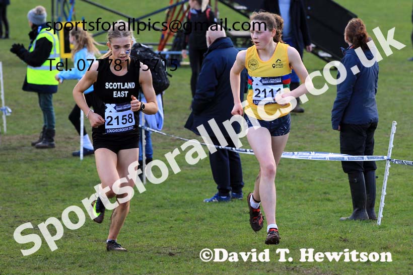 Womens Under-17s 2022 CAU Inter Counties Cross Country, Prestwold Hall, Loughborough.  Photo: David T. Hewitson/Sports for All Pics
